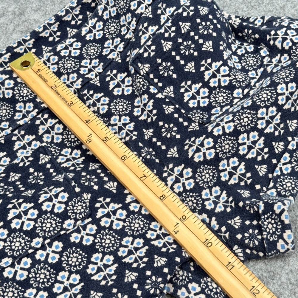 Hollister Womens Patterned Cotton Blend‎ Navy & White High-Waisted Shorts Size M - Picture 7 of 12